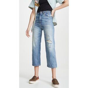 R13 “Camille” high rise jeans in “emory” blue, size 25. Fits like a slim size 24